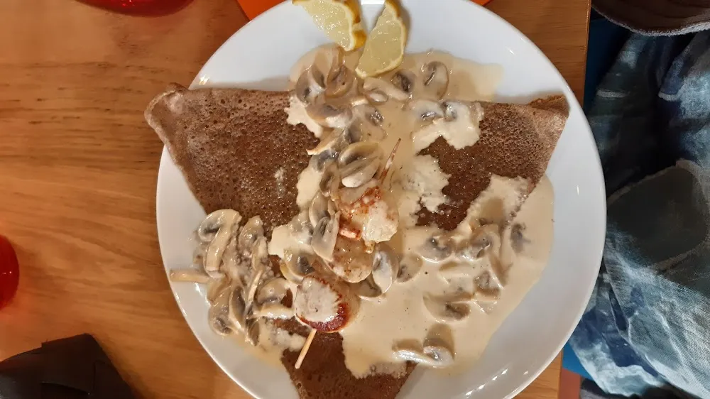 Galette Stjacques Champignons À la Crème